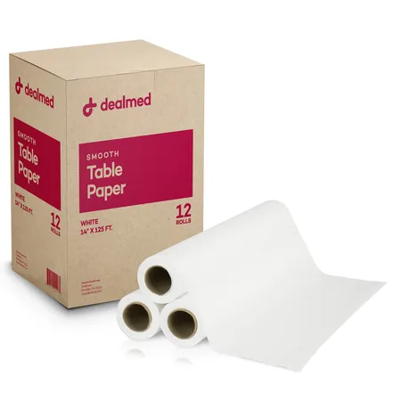 Table Paper Smooth 14" x 125' White, 12/Case